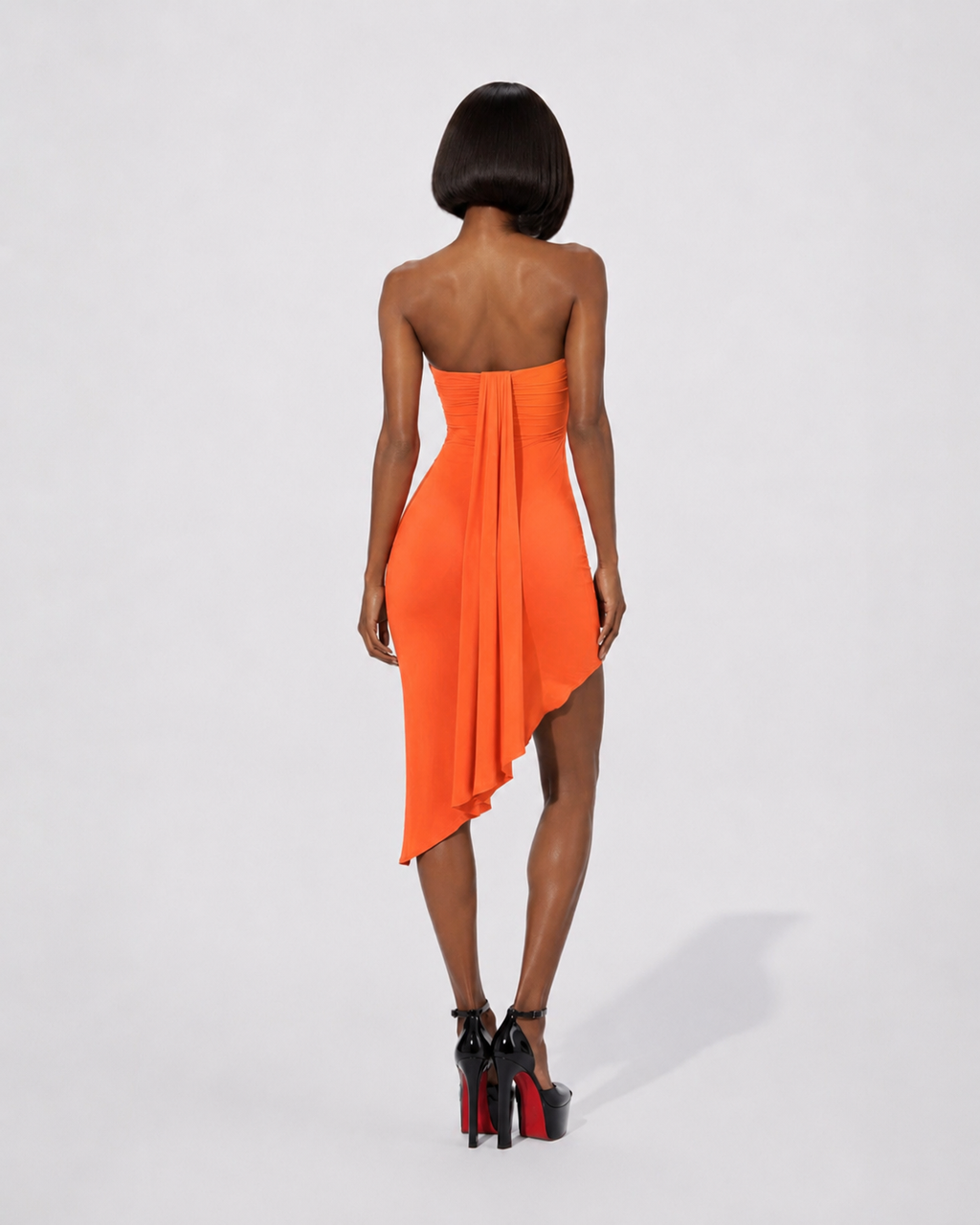 PROOVOC Liquid Dress - Tangerin Spandex
