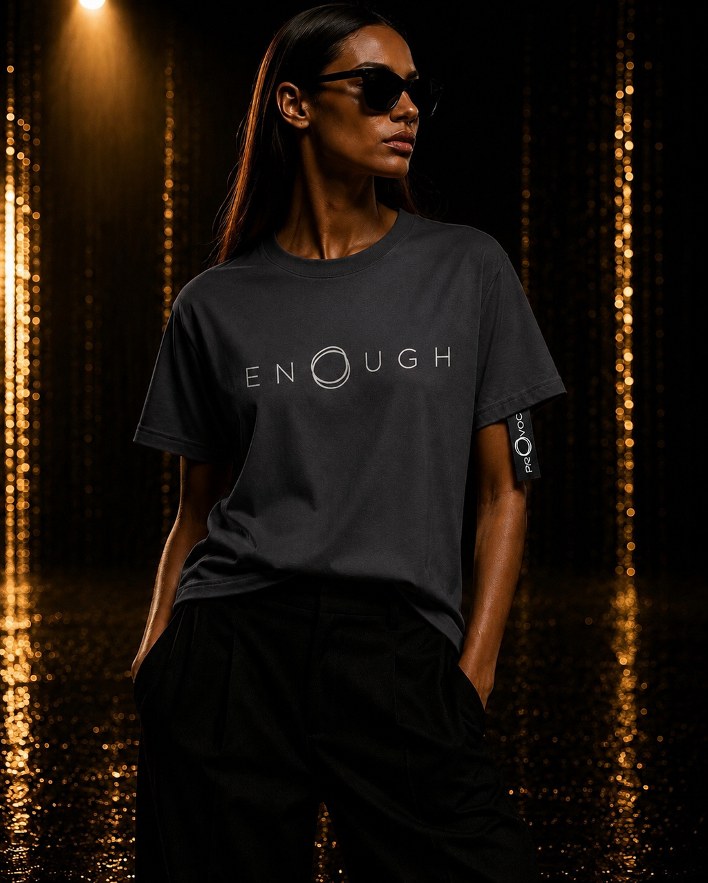ENOUGH. OVERSIZED T-SHIRT — Anthracite Grey
