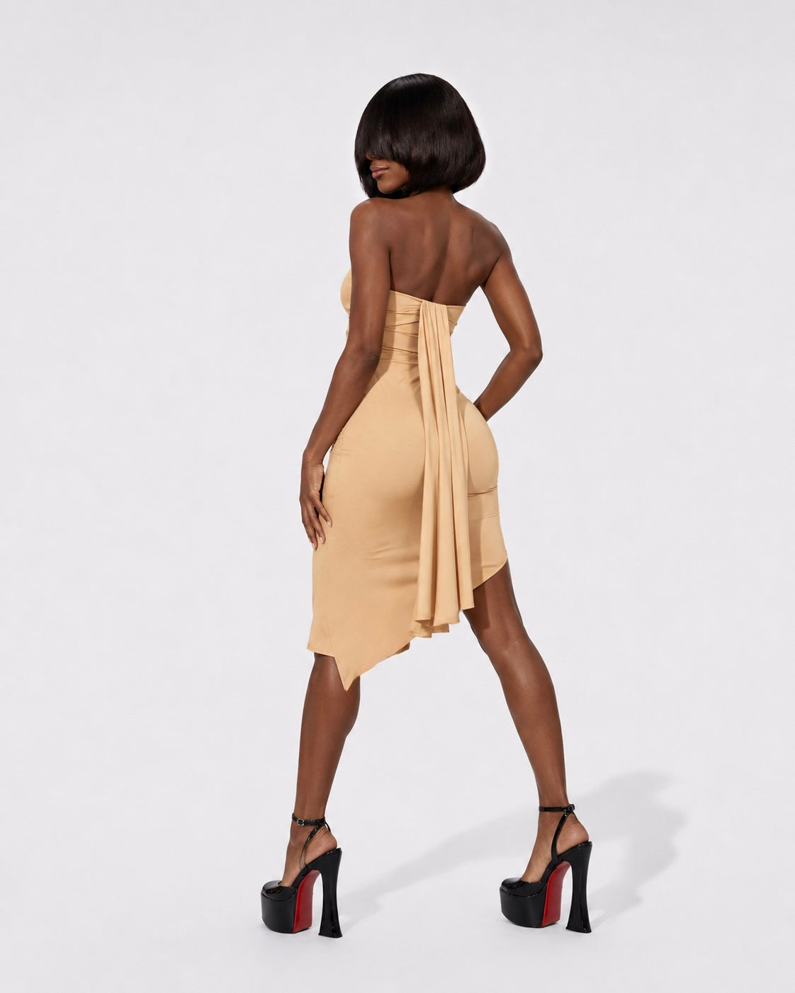 PROOVOC Liquid Dress - Ecru Spandex