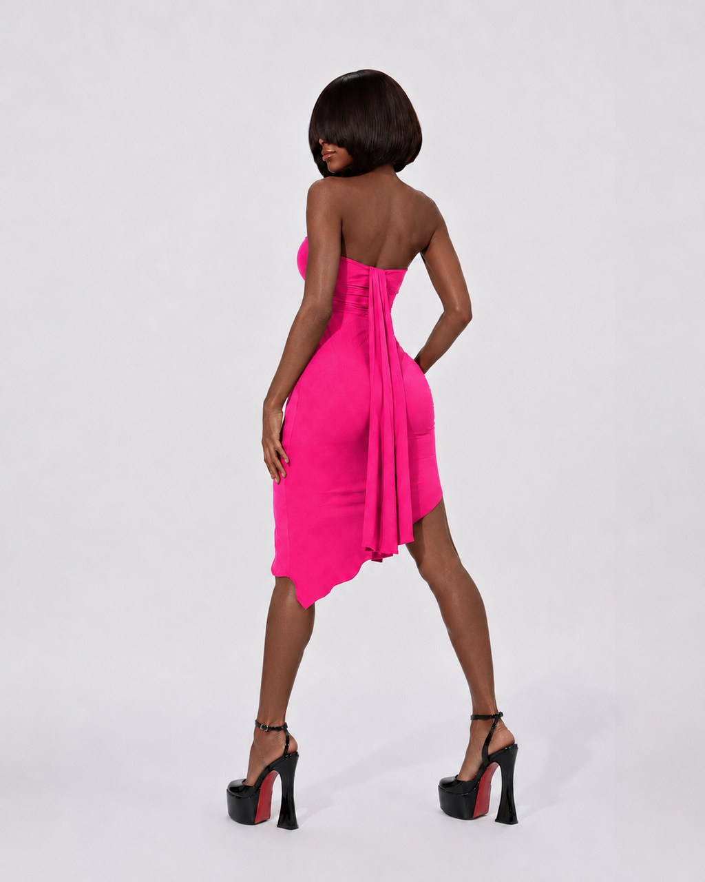 PROOVOC Liquid Dress - Pink Spandex