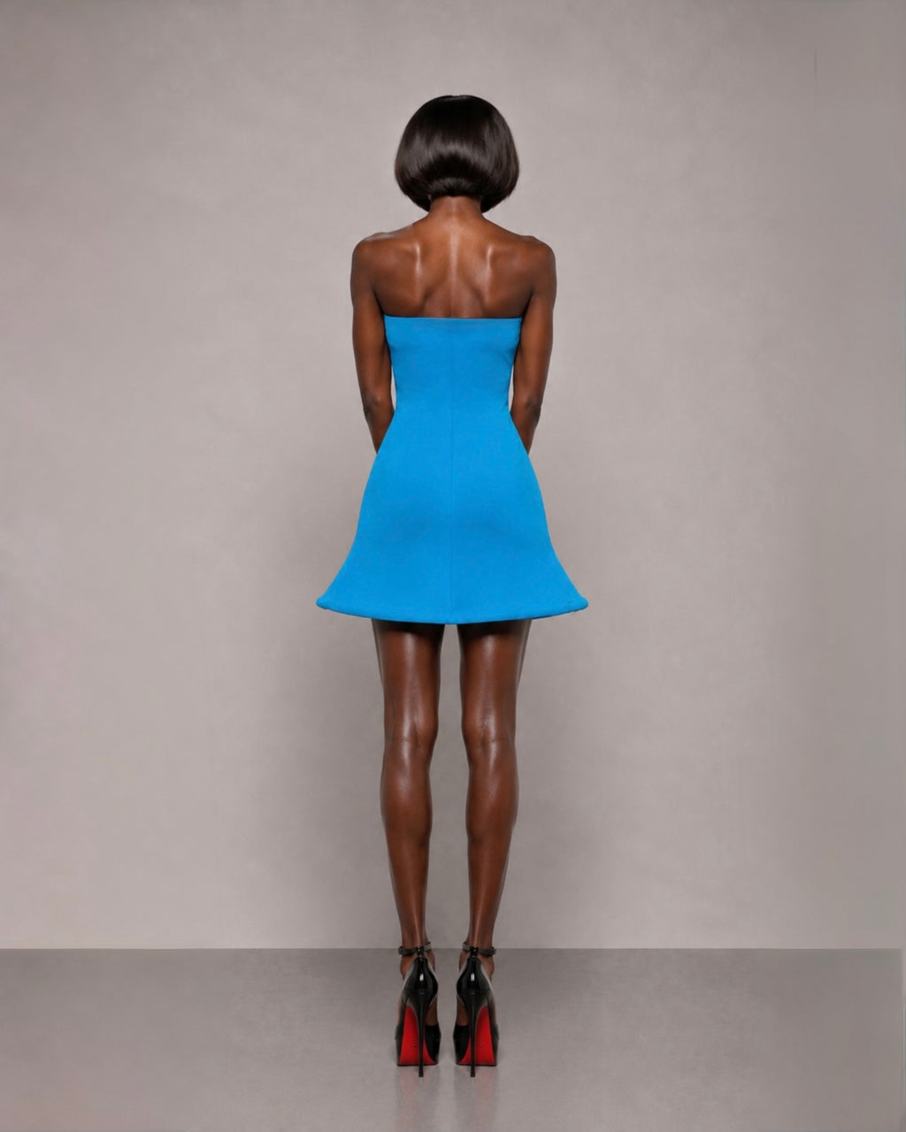 PROOVOC Bambole Dress - Azure Blue Spandex