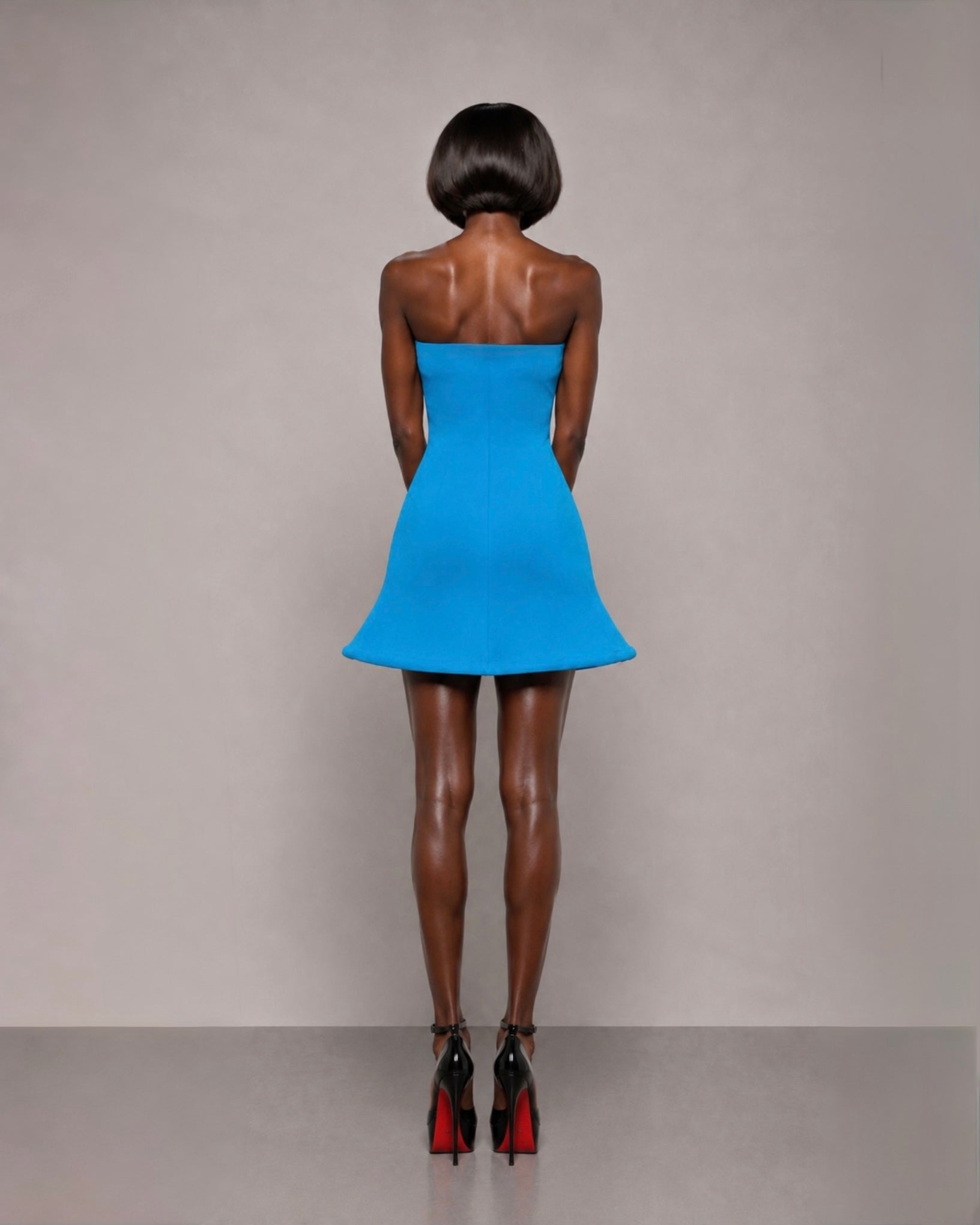 PROOVOC Bambole Dress - Azure Blue Spandex