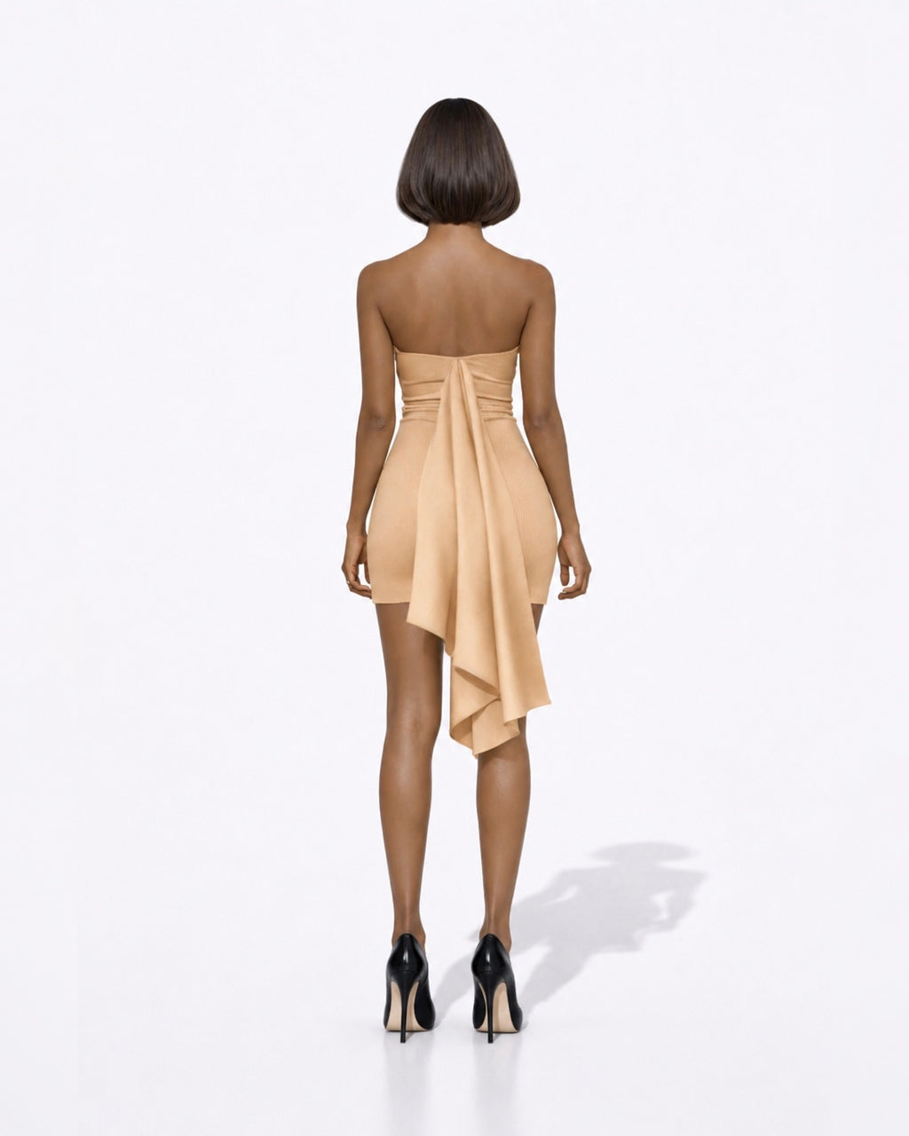 PROOVOC Bandeau Dress – Ecru Spandex
