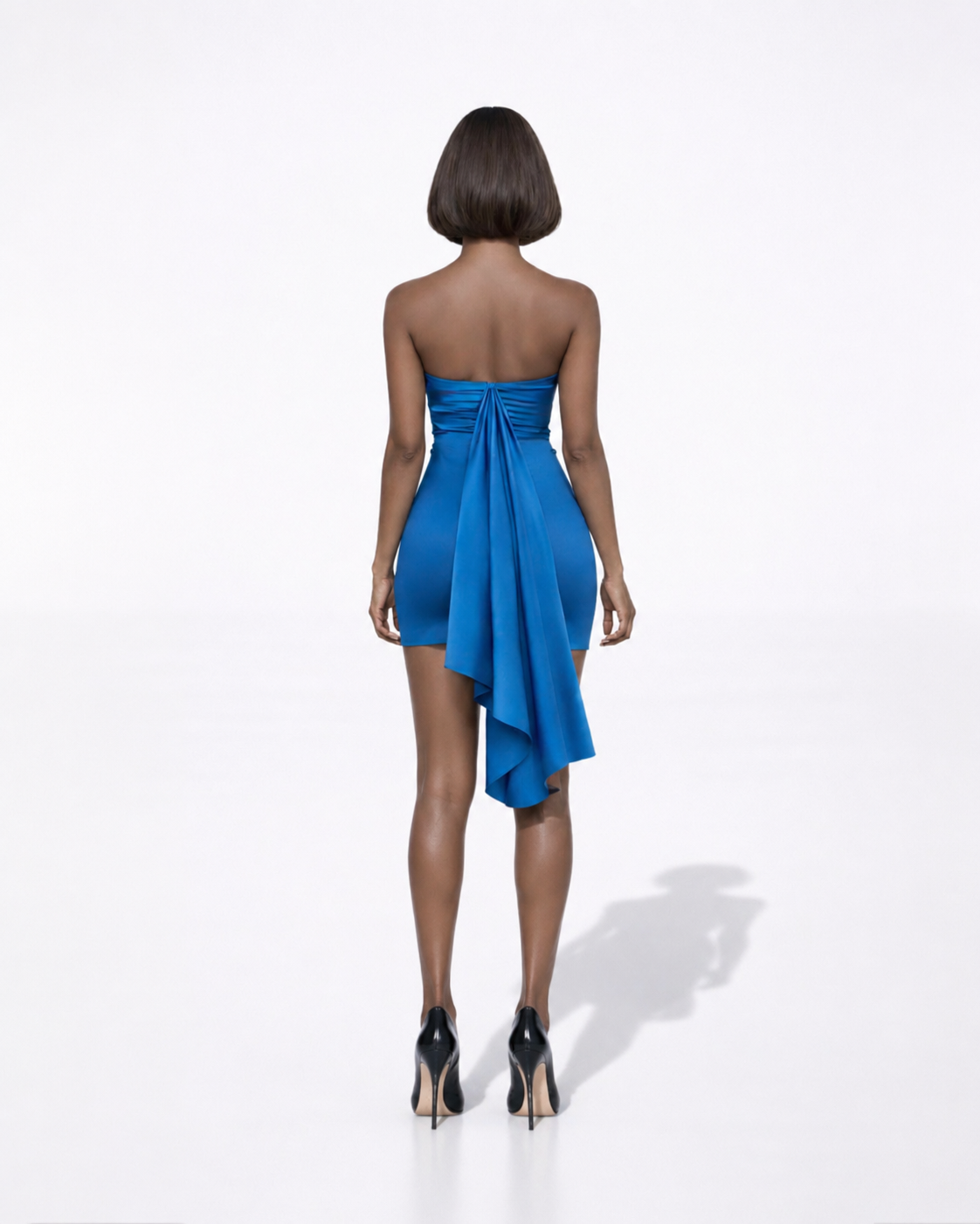 PROOVOC Bandeau Dress – Slate Navy Spandex
