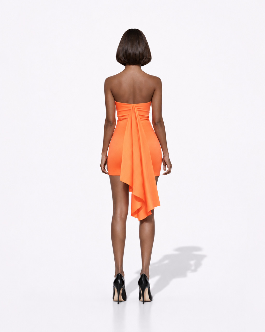 PROOVOC Bandeau Dress – Tangerin Spandex