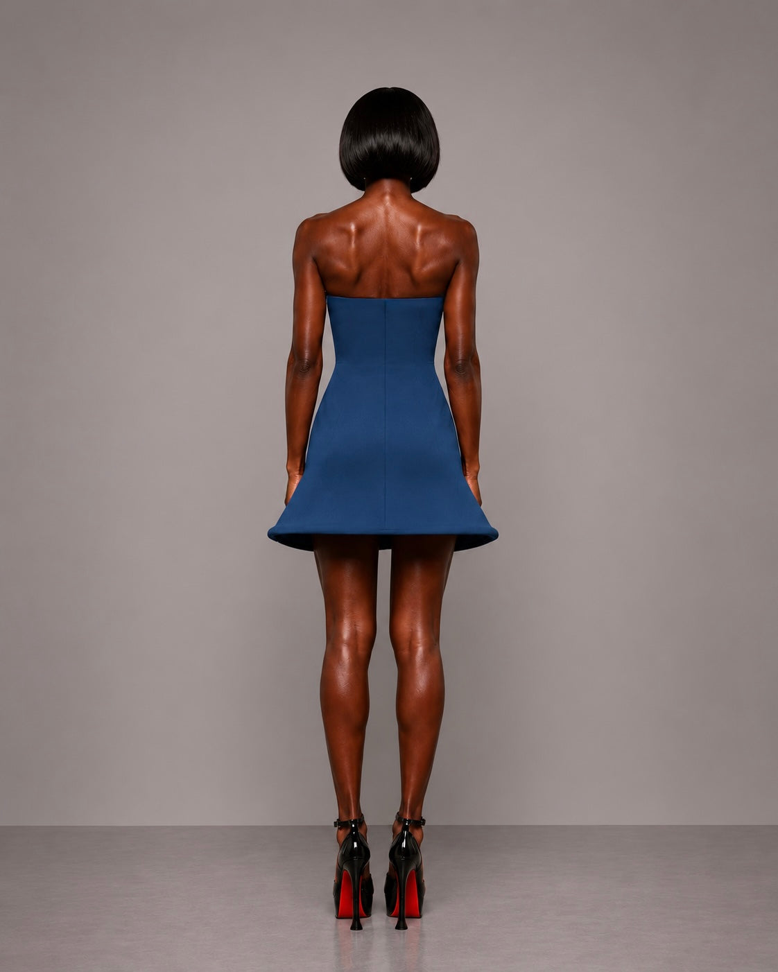 PROOVOC Bambole Dress - Slate Navy Spandex