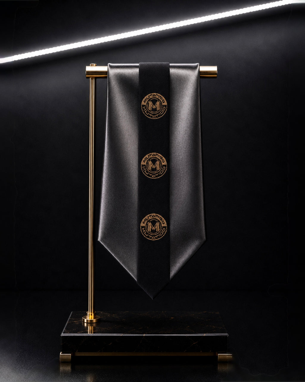 PROOVOC MUTATIOO Emblem — Mini Couture Tie ( Mini Krawat Couture) Obsidian Graphite