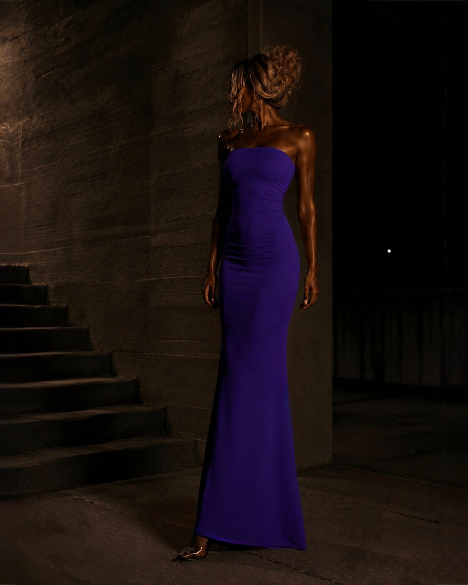 PROOVOC Onda Dress - Violet Spandex
