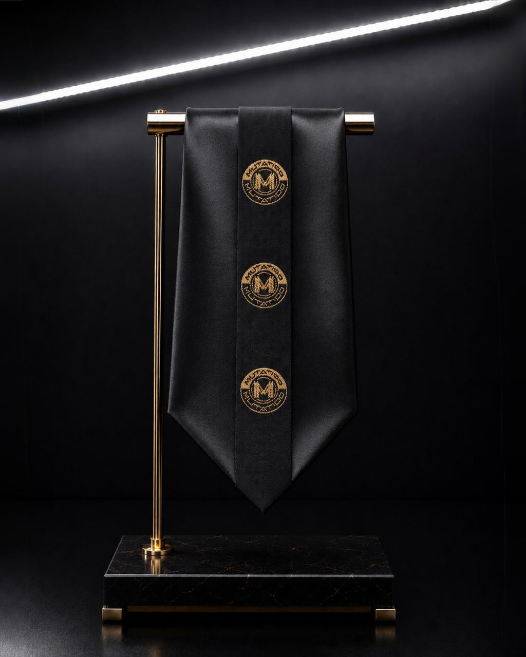 PROOVOC MUTATIOO Emblem — Mini Couture Tie ( Mini Krawat Couture) Obsidian Black
