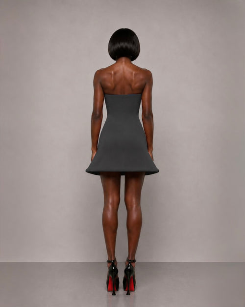 PROOVOC Bambole Dress -  Graphite Spandex