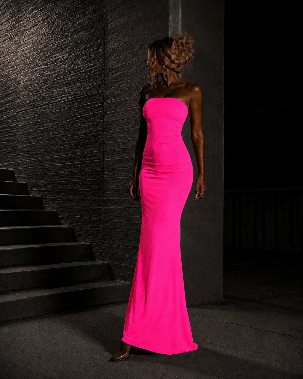 PROOVOC Onda Dress - Pink Spandex