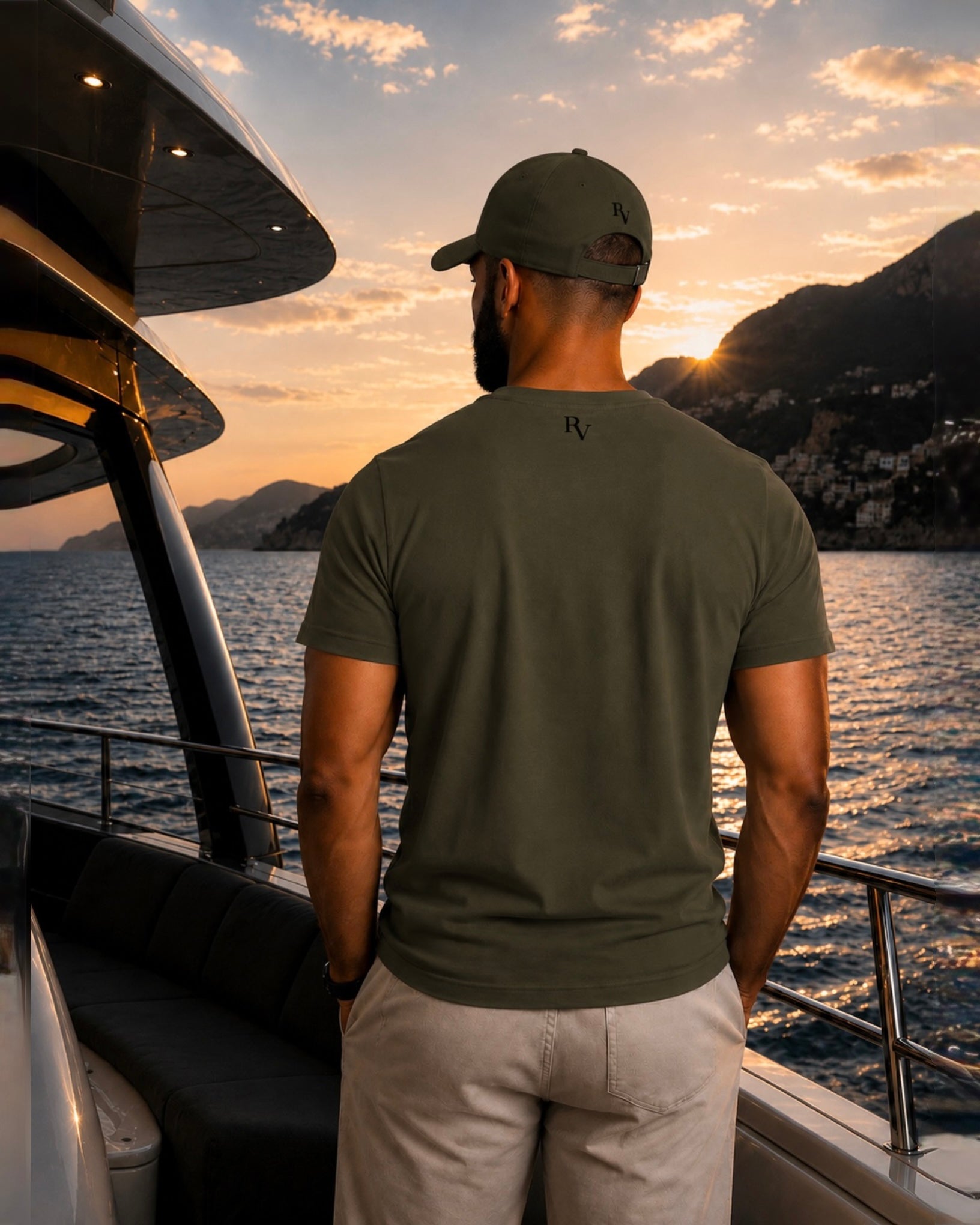 PROOVOC Club - T-Shirt Toupa Khaki / Black Logo