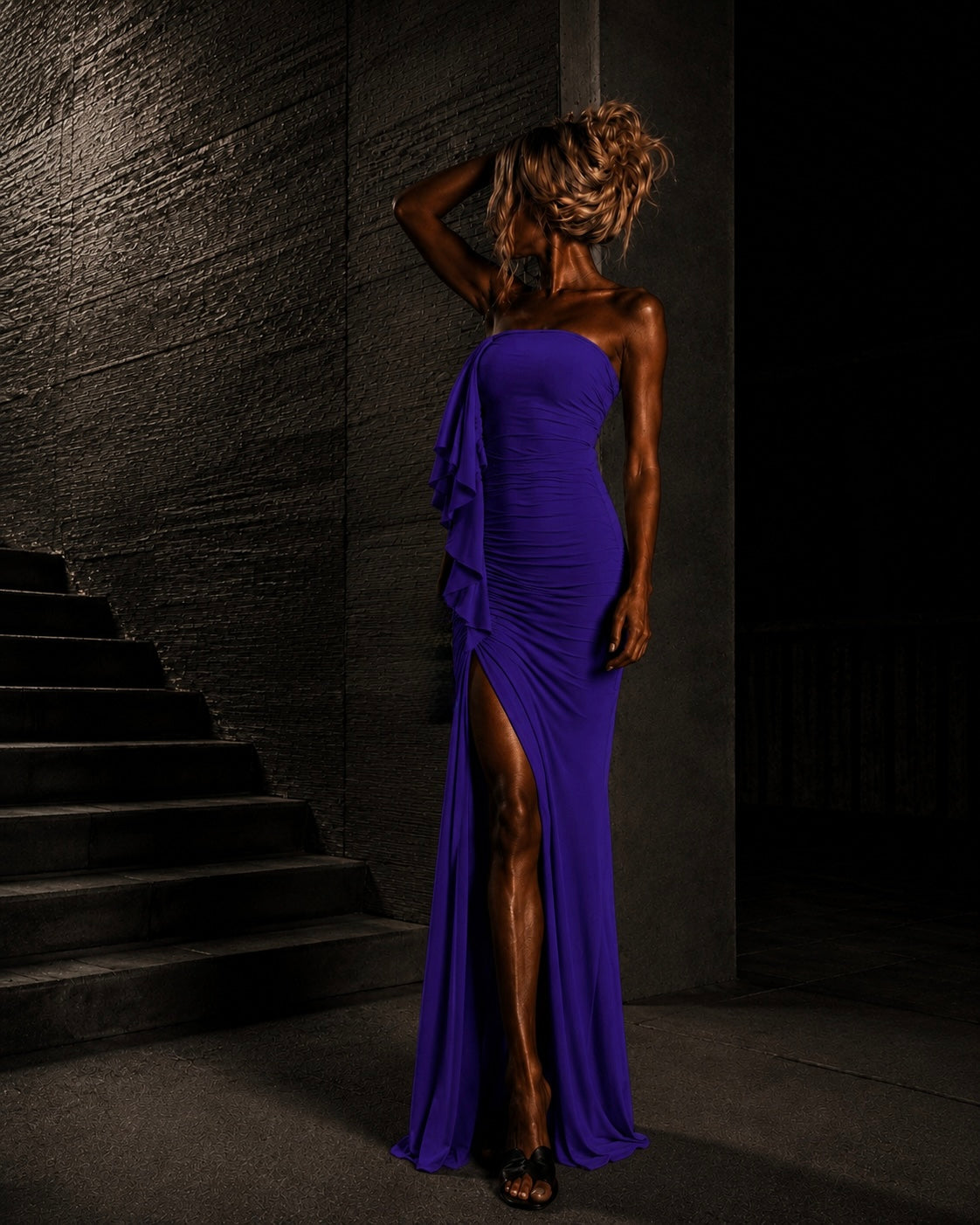 PROOVOC Onda Dress - Violet Spandex