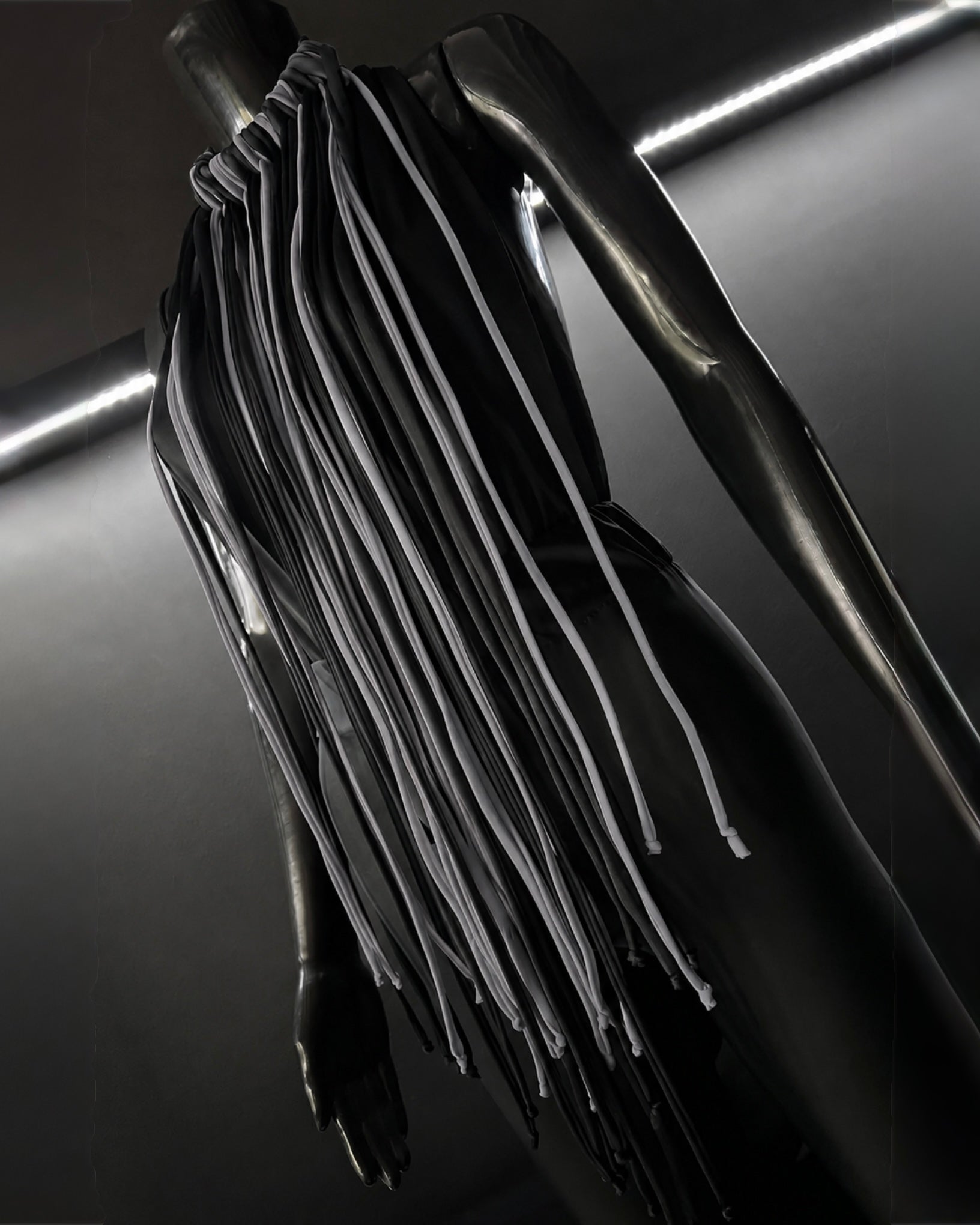 PROOVOC Atelier Couture Necklace Spandex - Black/ Graphite