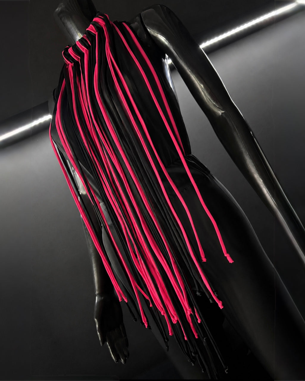 PROOVOC Atelier Couture Necklace Spandex - Black / Pink