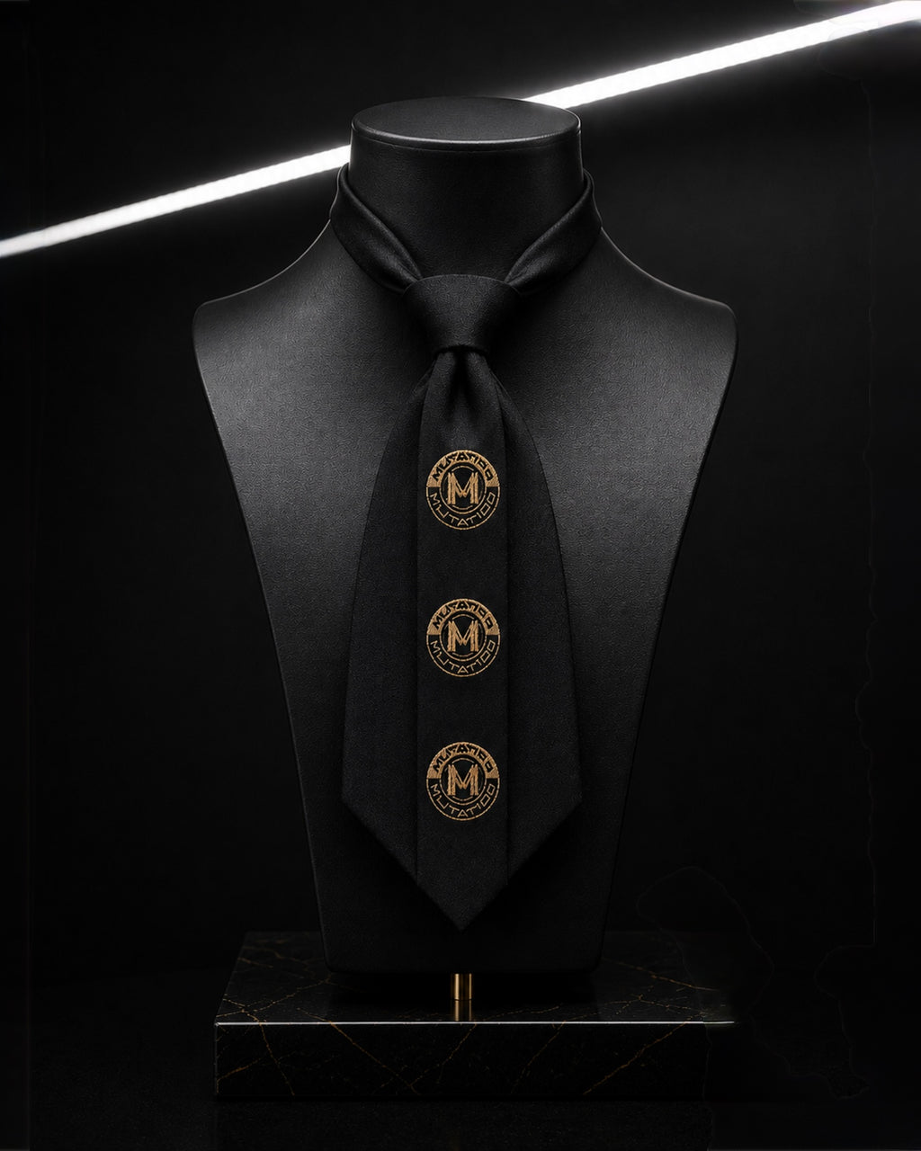PROOVOC MUTATIOO Emblem — Mini Couture Tie ( Mini Krawat Couture) Velvet Black