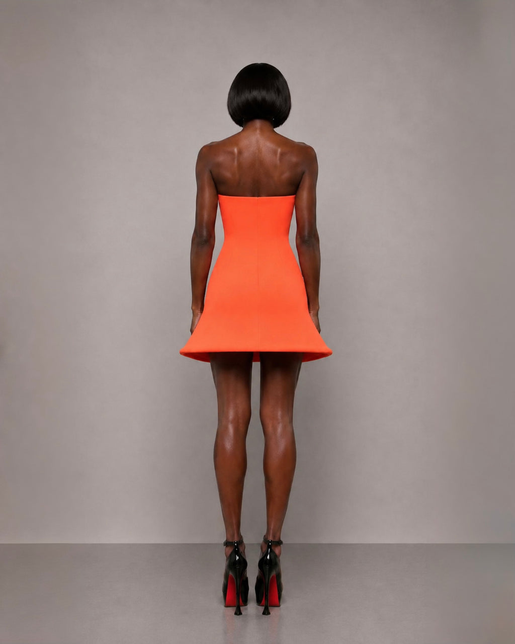 PROOVOC Bambole Dress - Tangerin Spandex