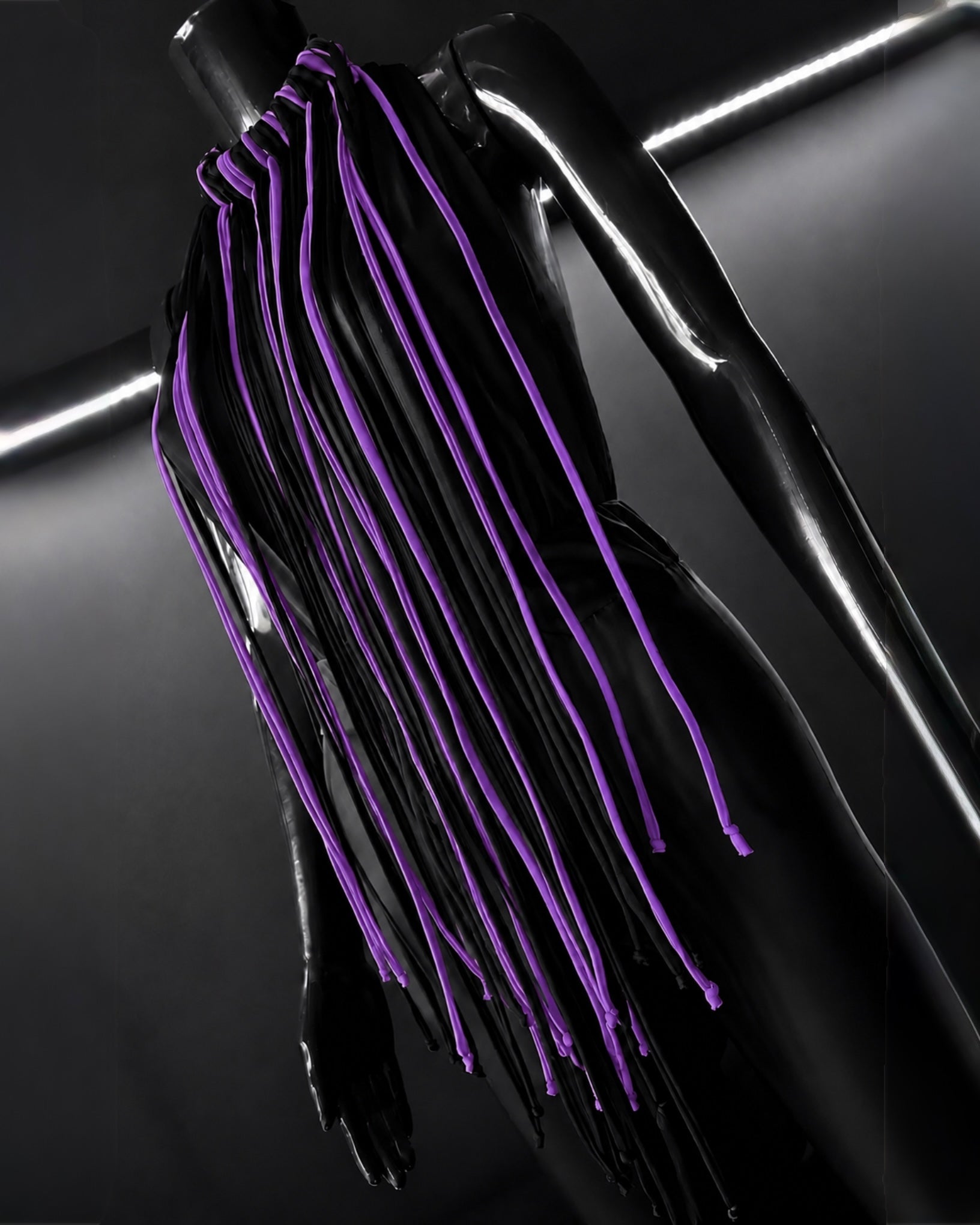 PROOVOC Atelier Couture Necklace Spandex - Black / Violet