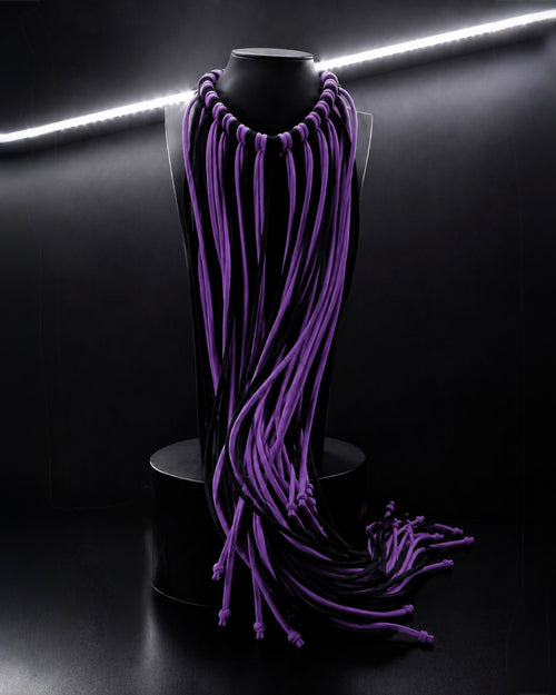 PROOVOC Atelier Couture Necklace Spandex - Black / Violet
