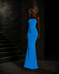 PROOVOC Onda Dress - Azure Blue Spandex