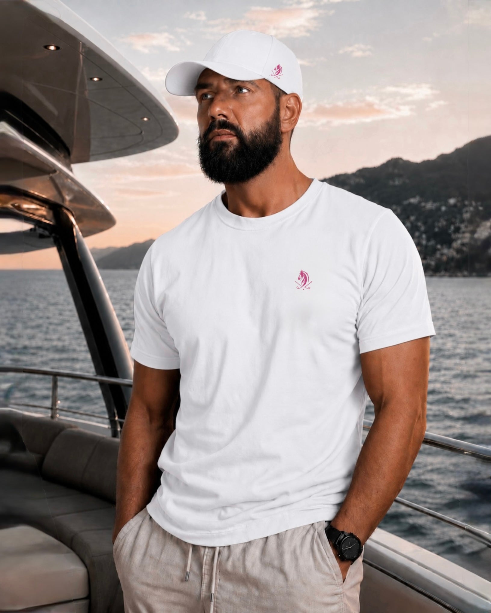 PROOVOC Club - T-Shirt White / Pink Logo