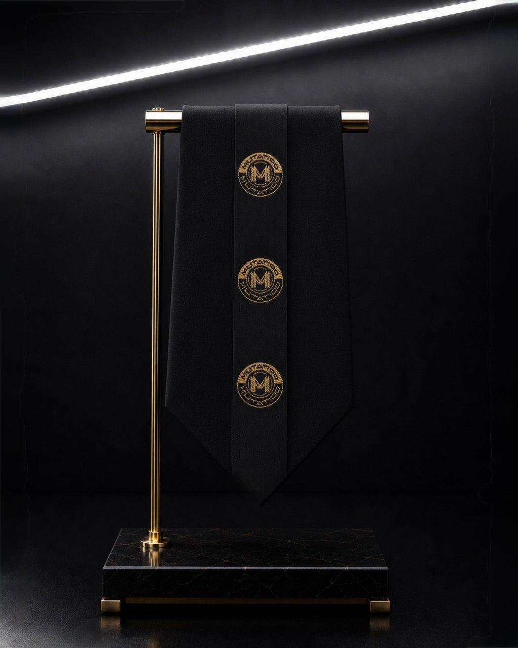 PROOVOC MUTATIOO Emblem — Mini Couture Tie ( Mini Krawat Couture) Velvet Black