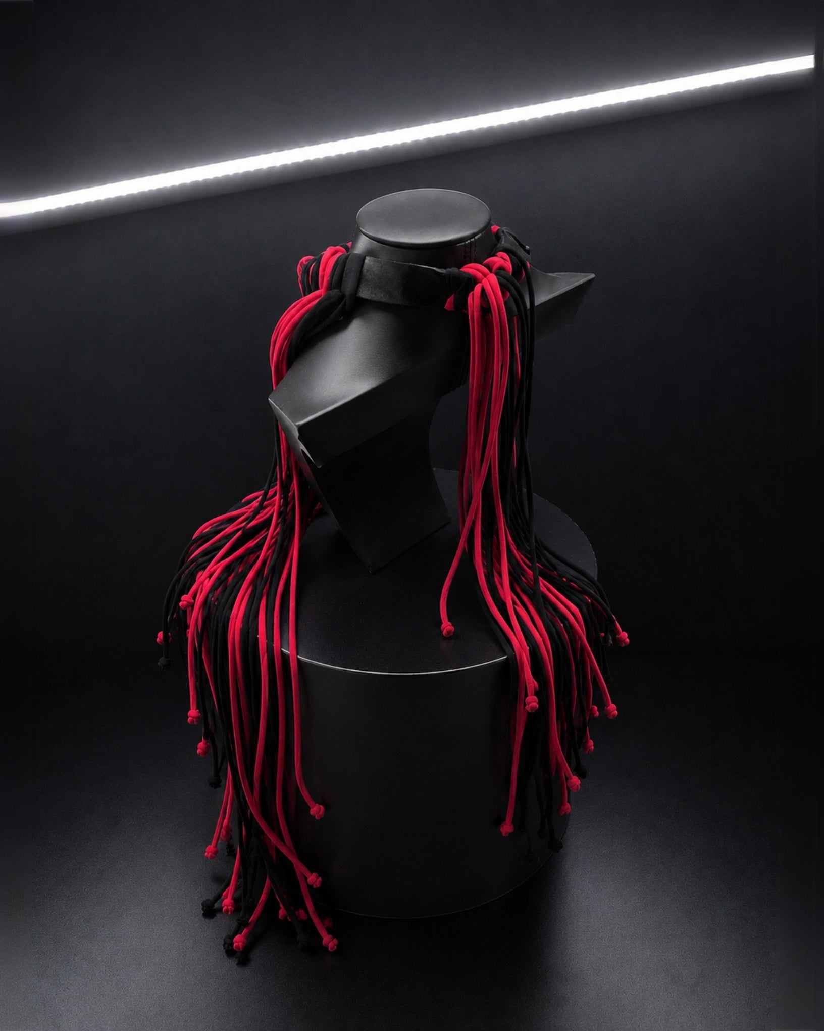PROOVOC Atelier Couture Necklace Spandex - Black/Red