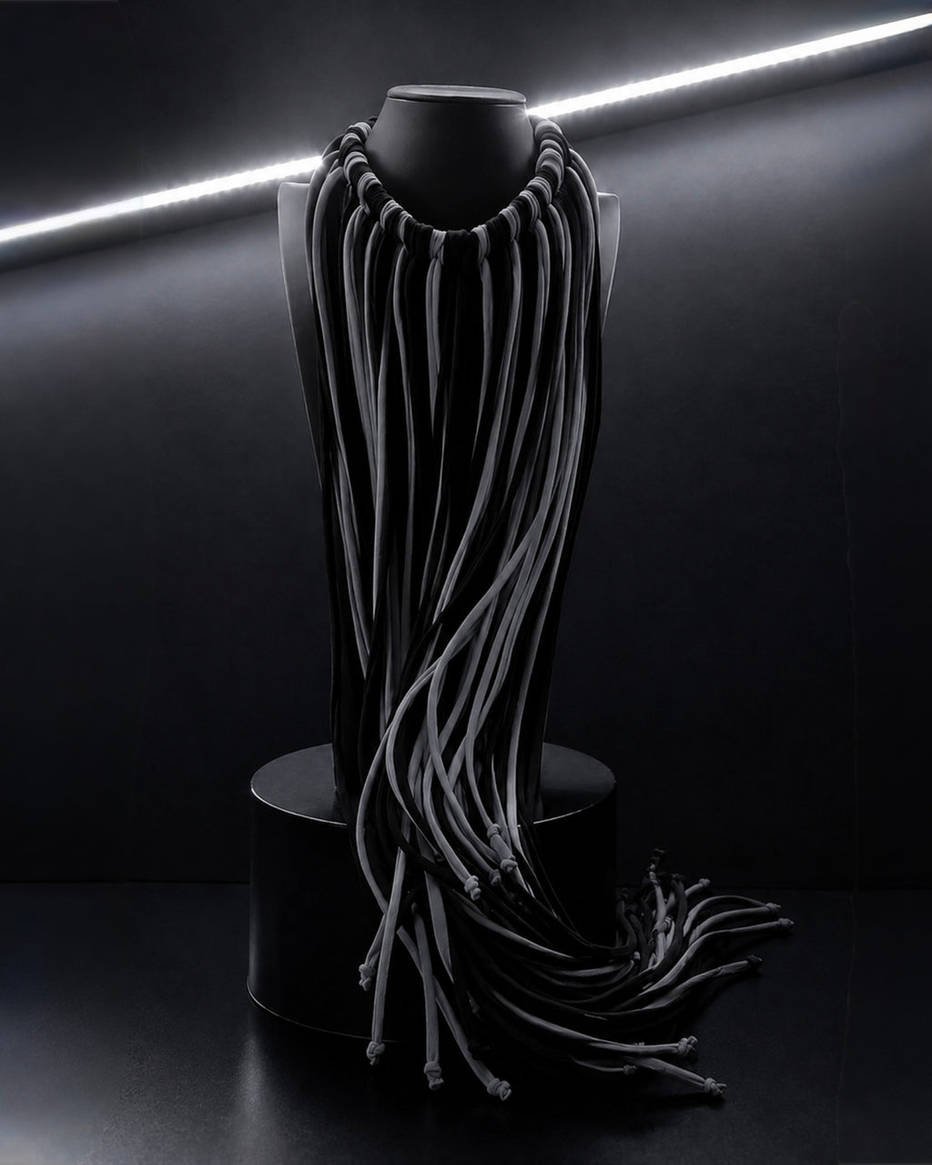 PROOVOC Atelier Couture Necklace Spandex - Black/ Graphite