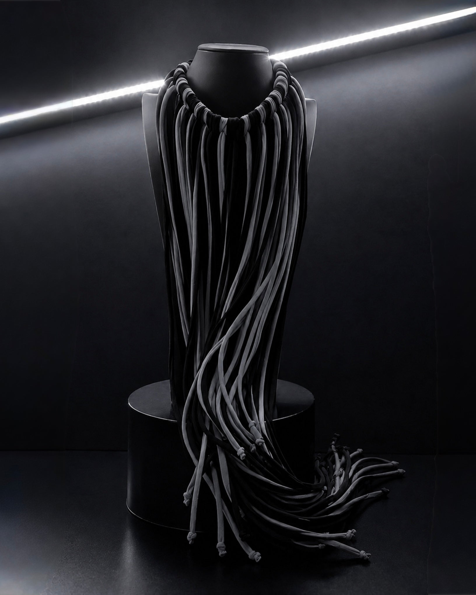 PROOVOC Atelier Couture Necklace Spandex - Black/ Graphite