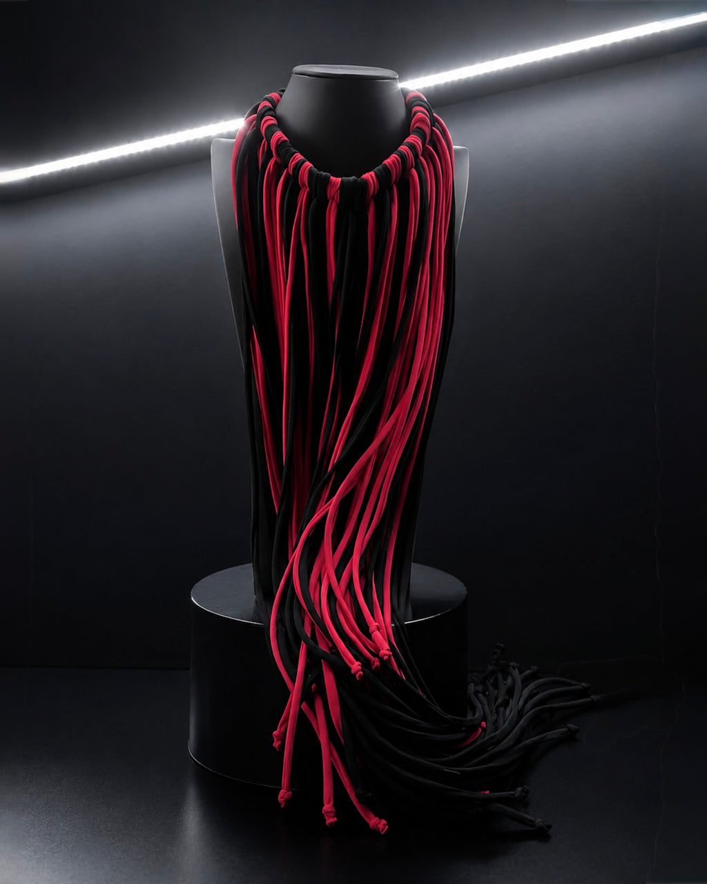 PROOVOC Atelier Couture Necklace Spandex - Black/Red