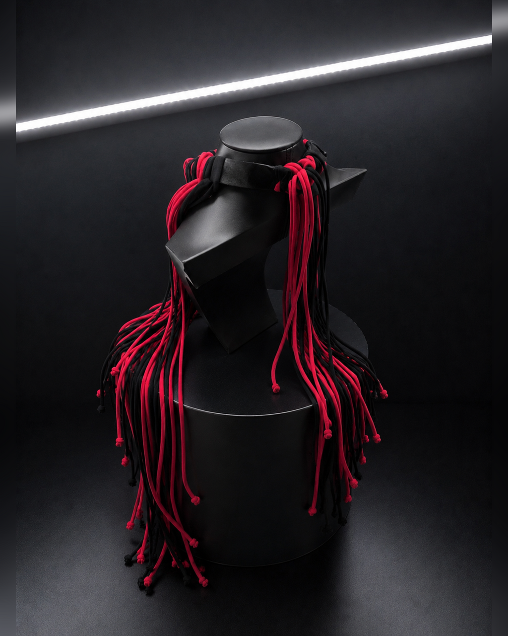 PROOVOC Atelier Couture Necklace Spandex - Black/Red