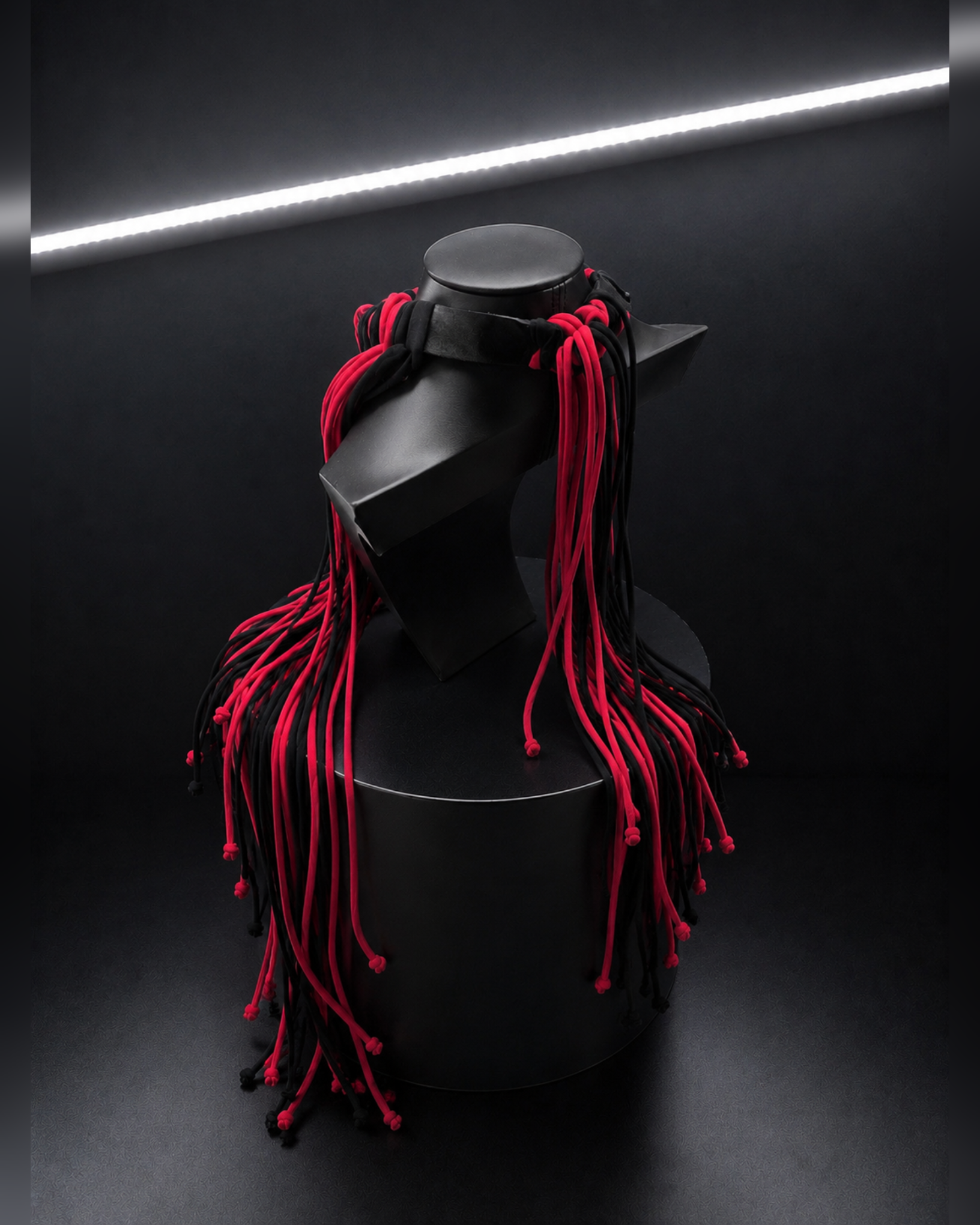 PROOVOC Atelier Couture Necklace Spandex - Black/Red