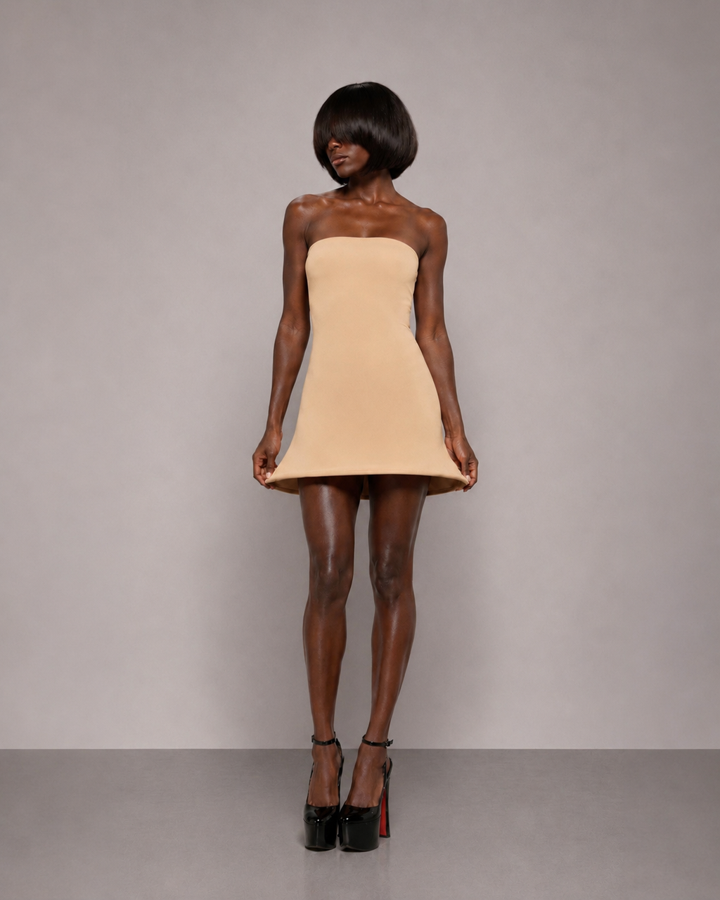 PROOVOC Bambole Dress - Ecru Spandex