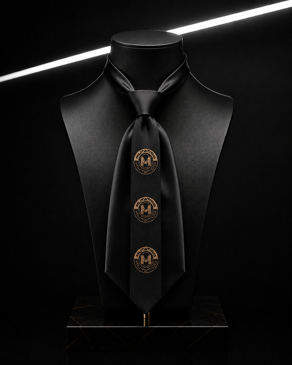 PROOVOC MUTATIOO Emblem — Mini Couture Tie ( Mini Krawat Couture) Obsidian Black