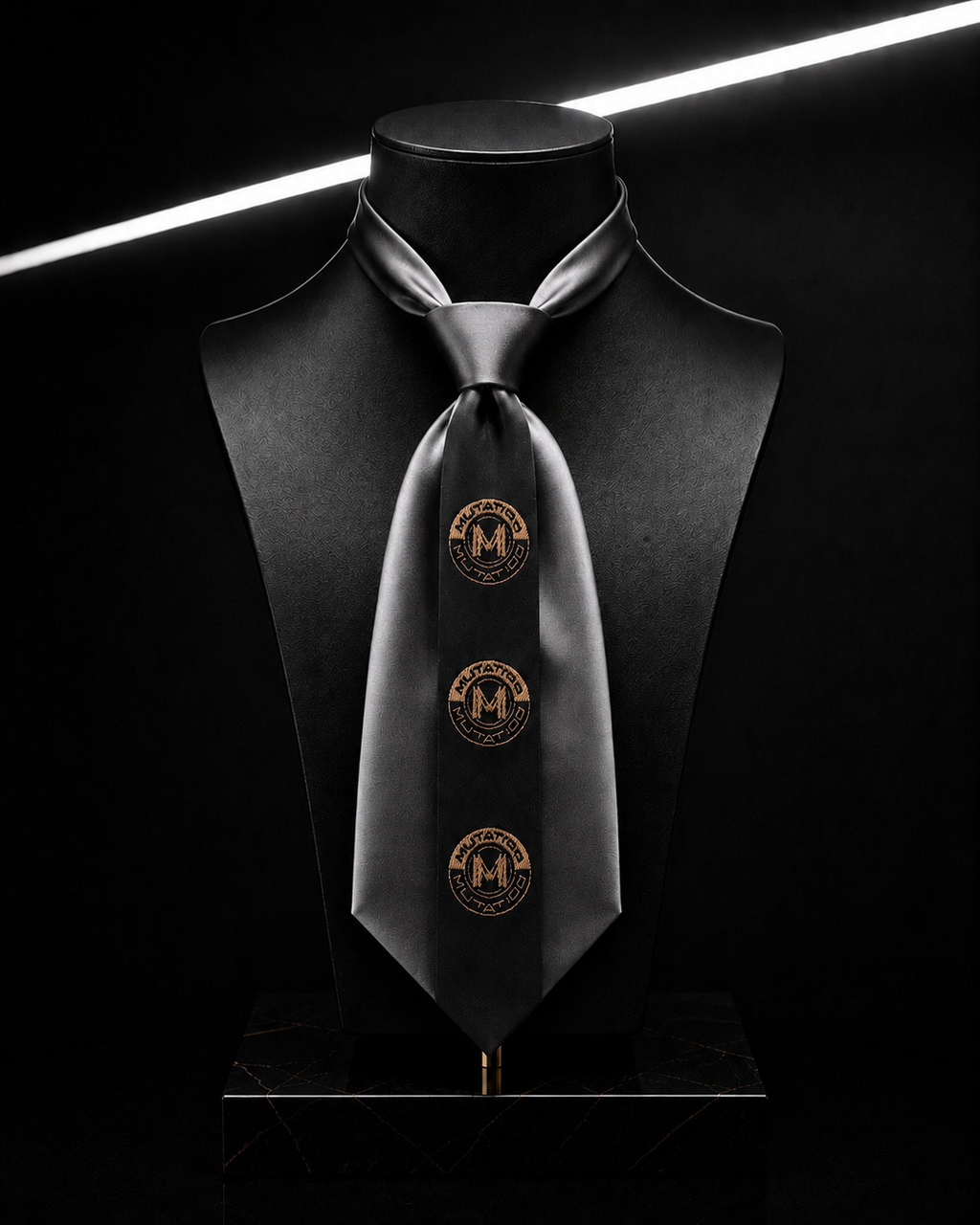 PROOVOC MUTATIOO Emblem — Mini Couture Tie ( Mini Krawat Couture) Obsidian Graphite