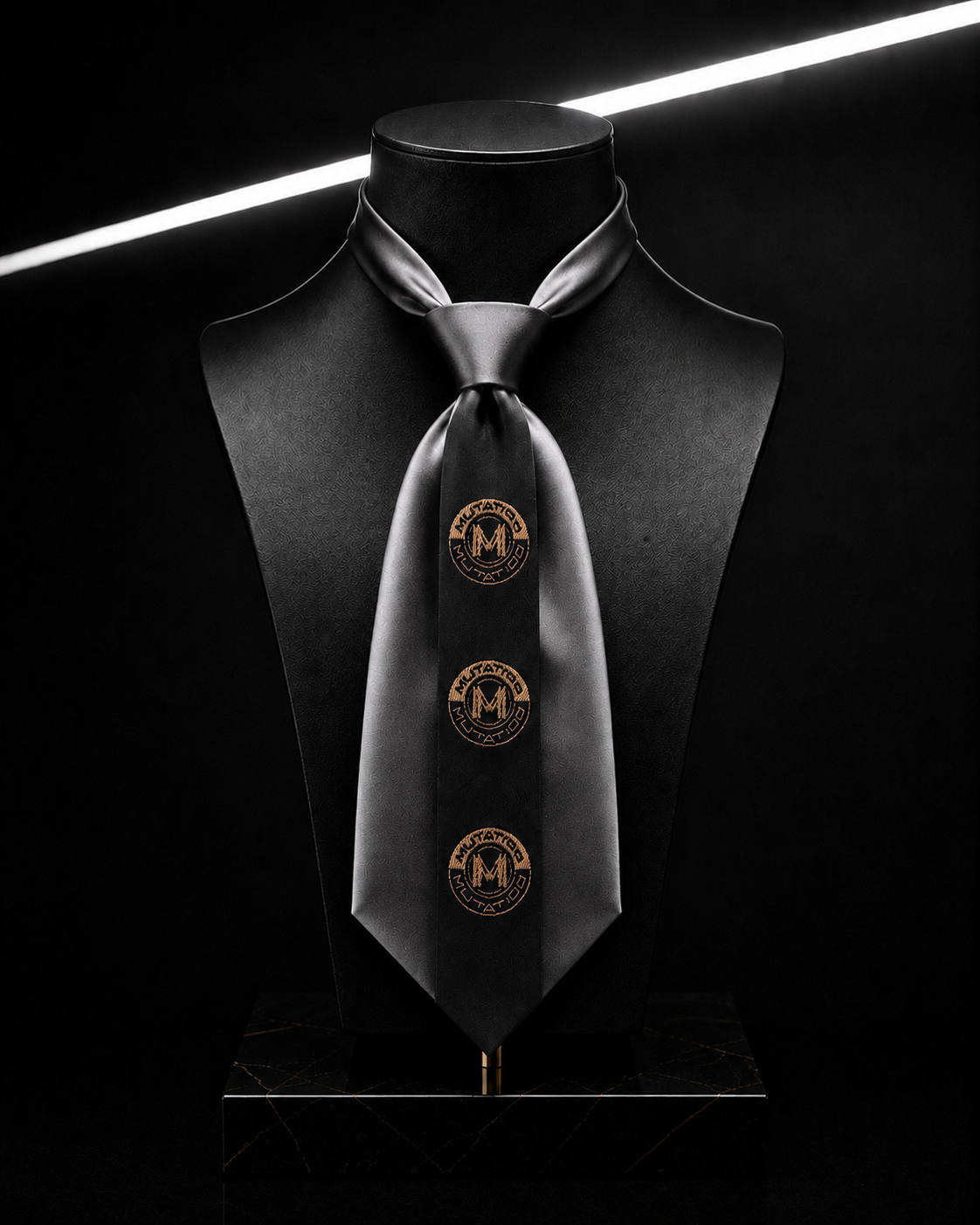 PROOVOC MUTATIOO Emblem — Mini Couture Tie ( Mini Krawat Couture) Obsidian Graphite