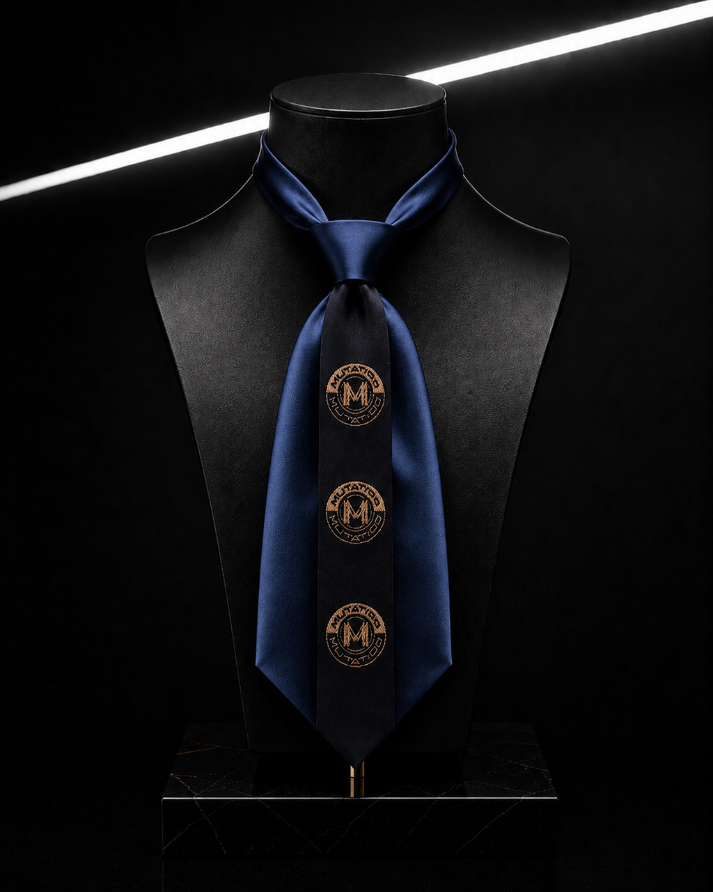 PROOVOC MUTATIOO Emblem — Mini Couture Tie ( Mini Krawat Couture) Obsidian Navy