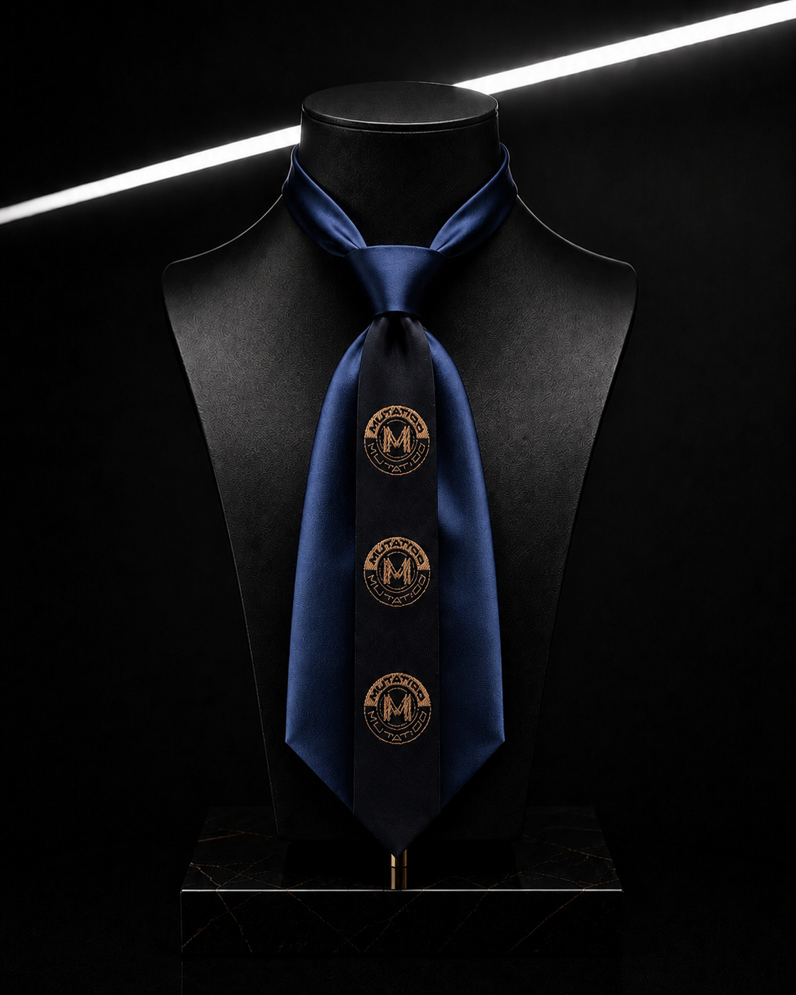 PROOVOC MUTATIOO Emblem — Mini Couture Tie ( Mini Krawat Couture) Obsidian Navy