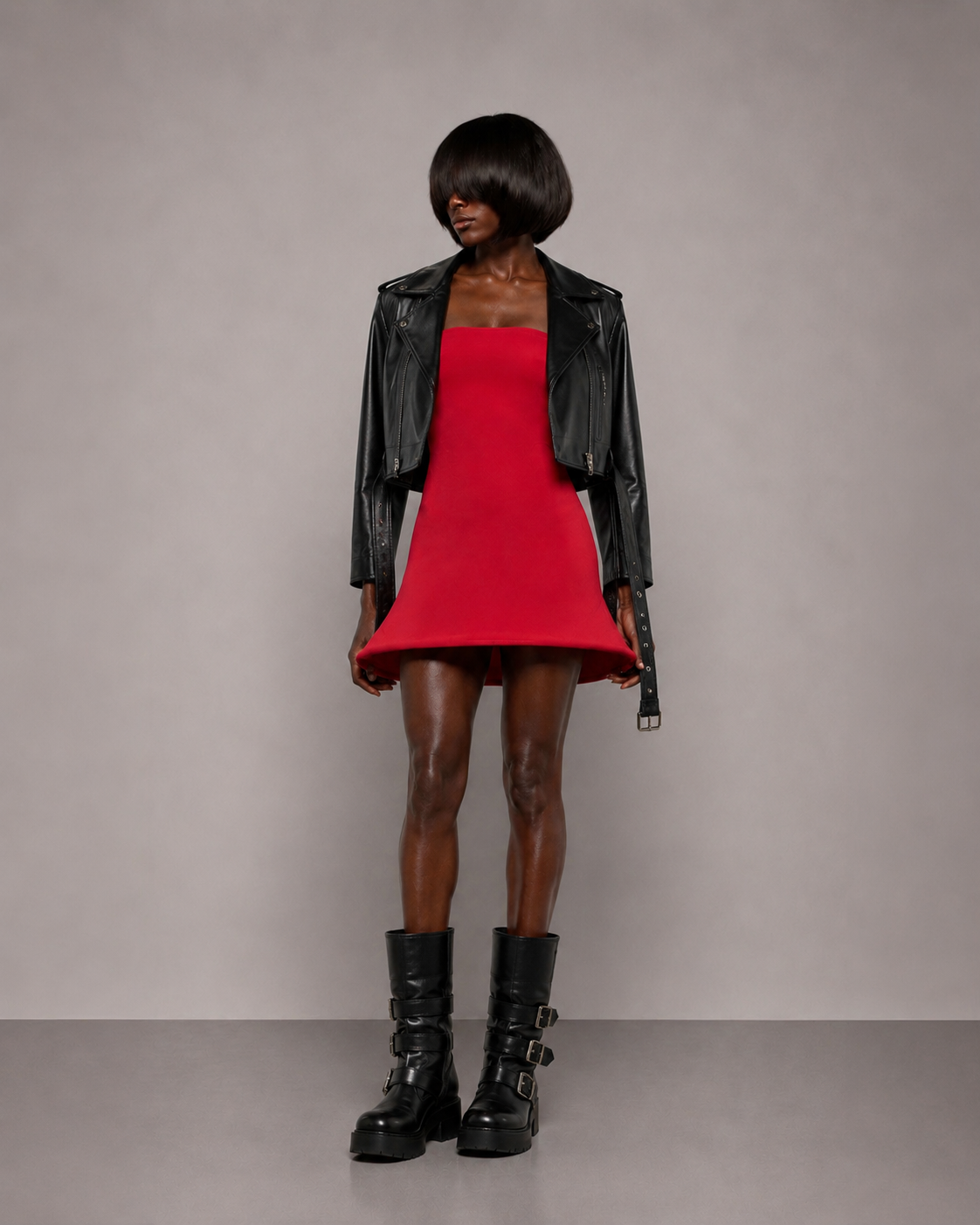 PROOVOC Bambole Dress - Red Spandex