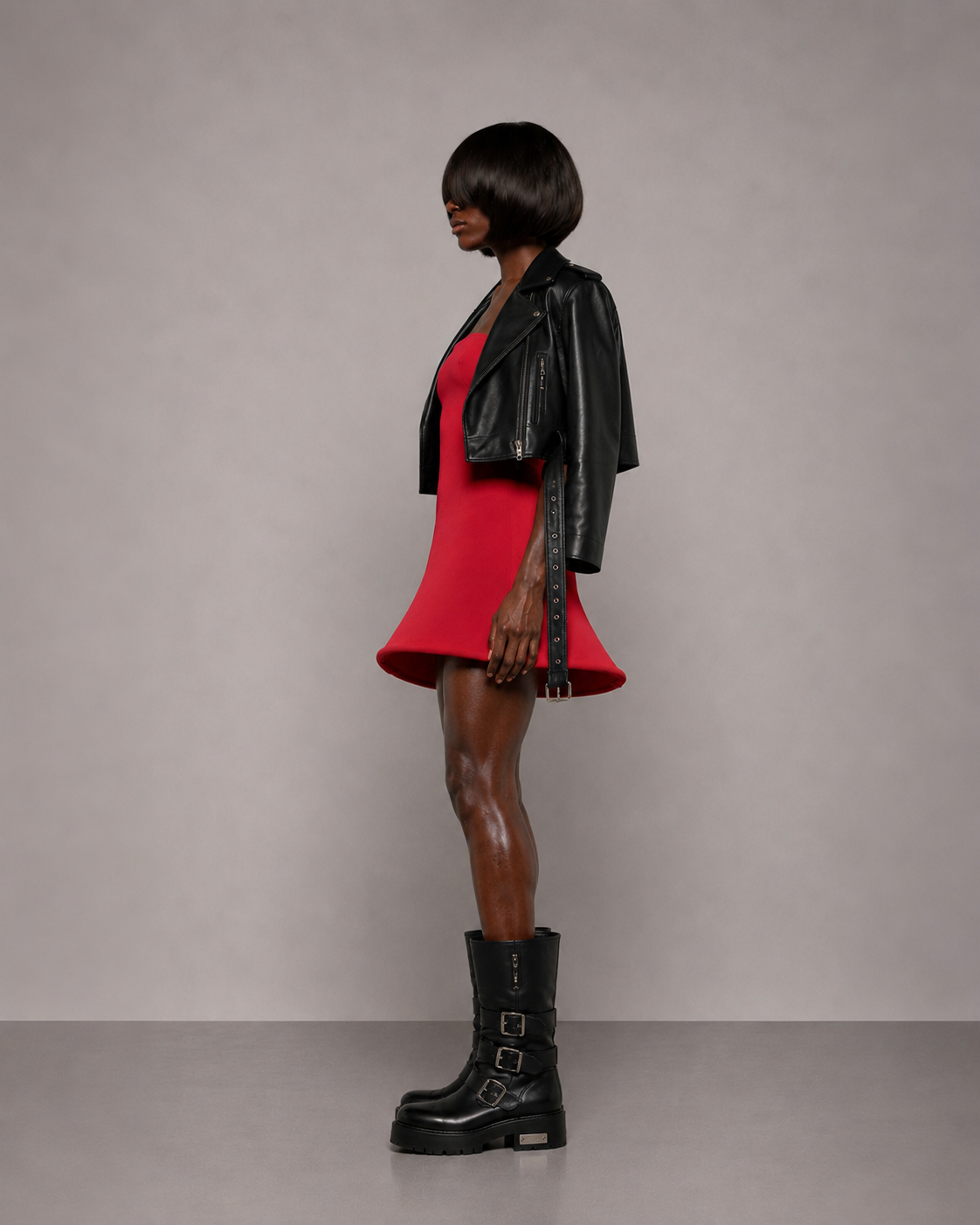 PROOVOC Bambole Dress - Red Spandex