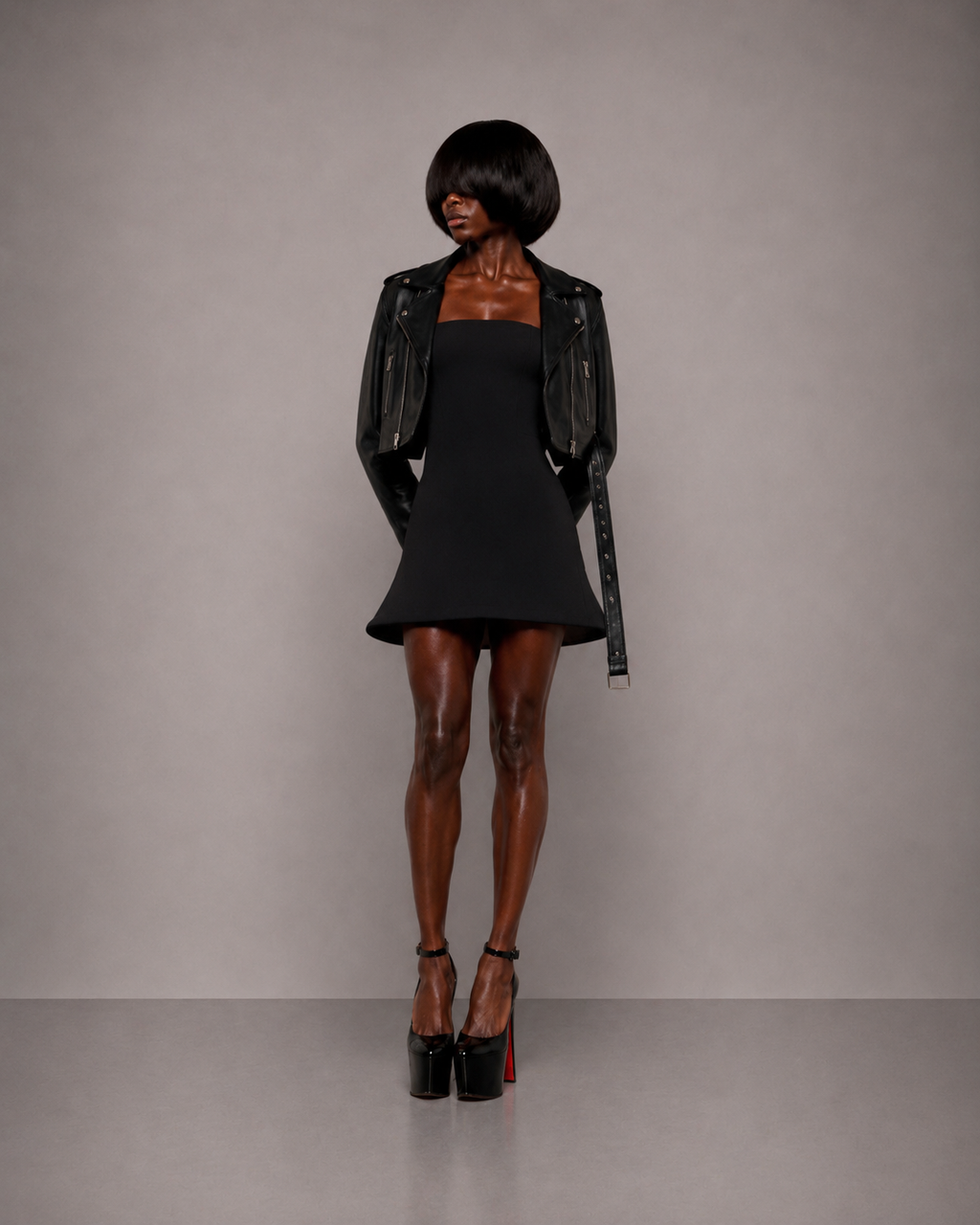 PROOVOC Bambole Dress - Black Spandex