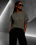 ENOUGH. OVERSIZED T-SHIRT — Taupe Khaki