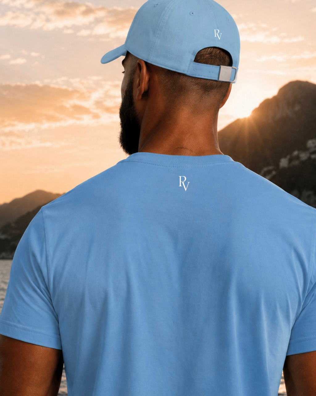PROOVOC Club - T-Shirt Azure Blue / White Logo