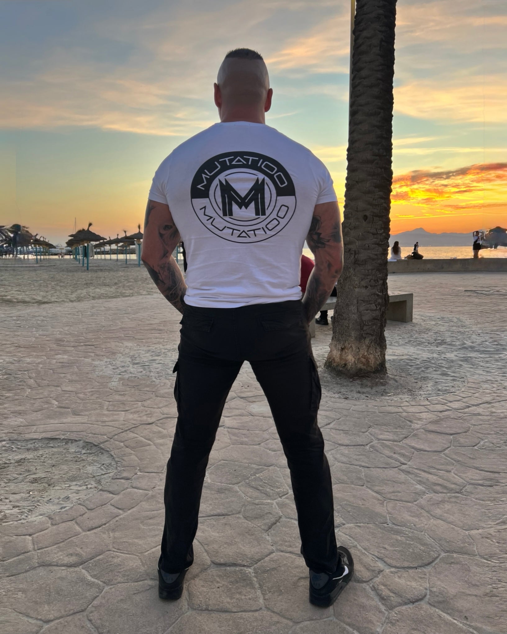 MUTATIOO — Become The Change White Men’s Cotton T-Shirt