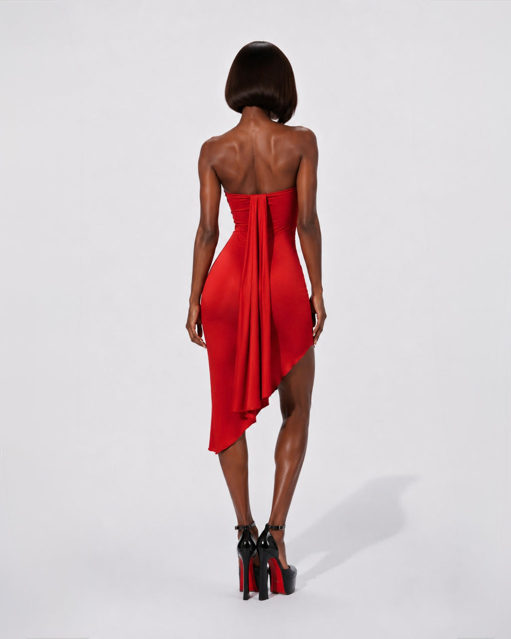 PROOVOC Liquid Dress - Red Spandex