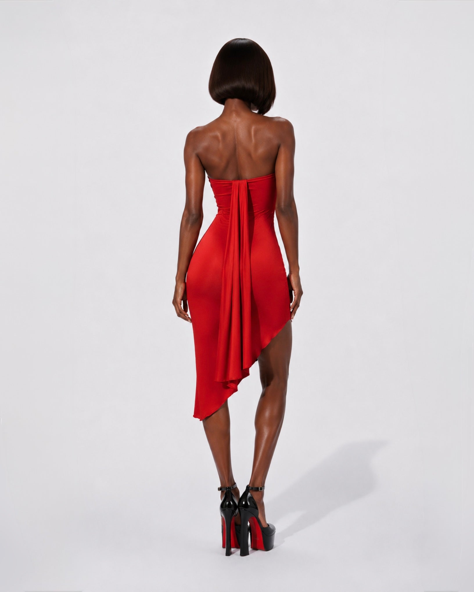 PROOVOC Liquid Dress - Red Spandex
