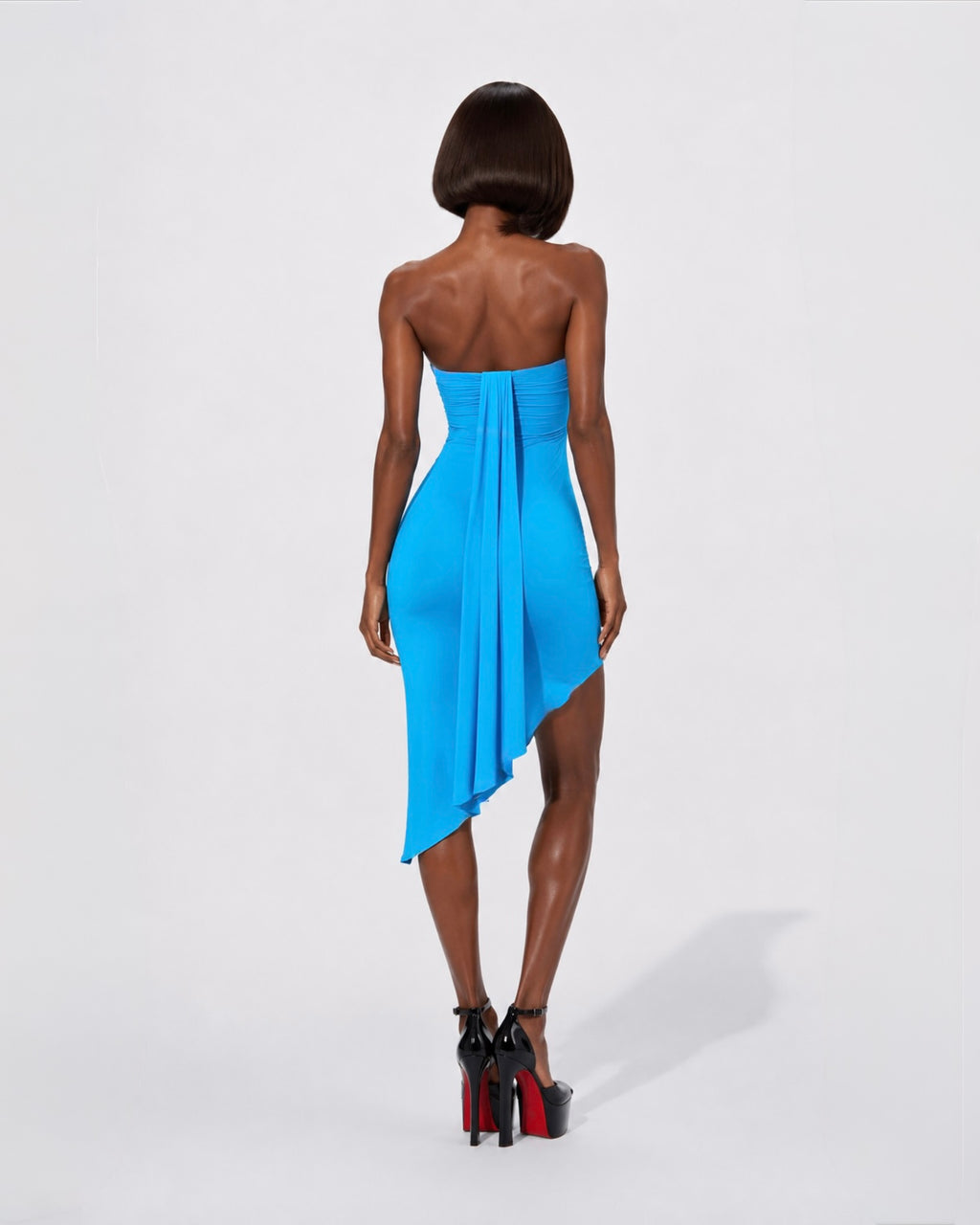 PROOVOC Liquid Dress - Azure Blue Spandex