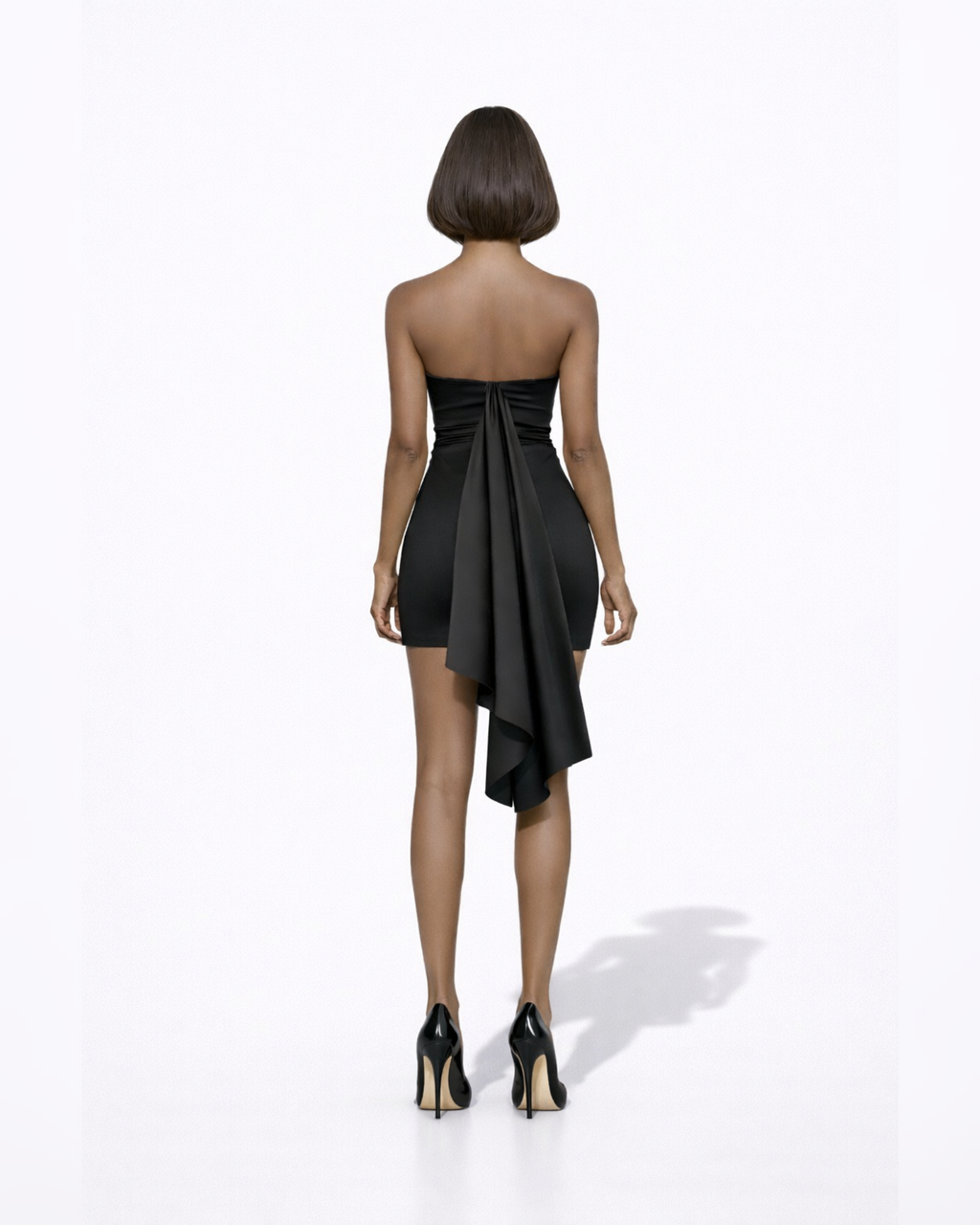 PROOVOC Bandeau Dress – Black Spandex