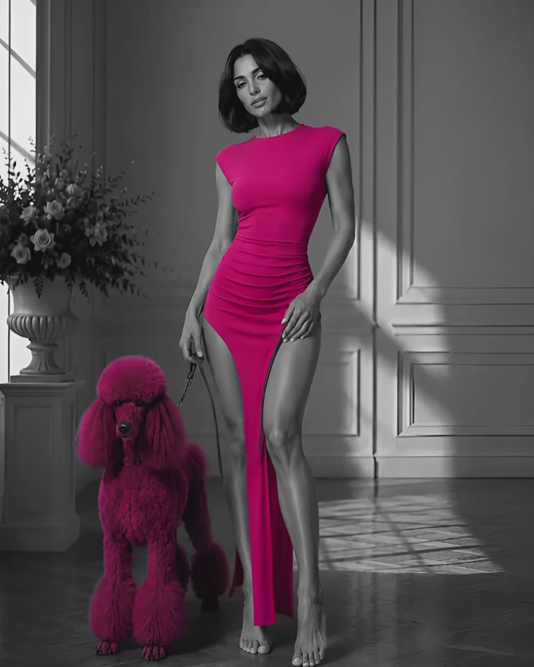 PROOVOC Sky Dress - Pink Spandex